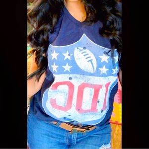 Navy blue IDC NFL tshirt